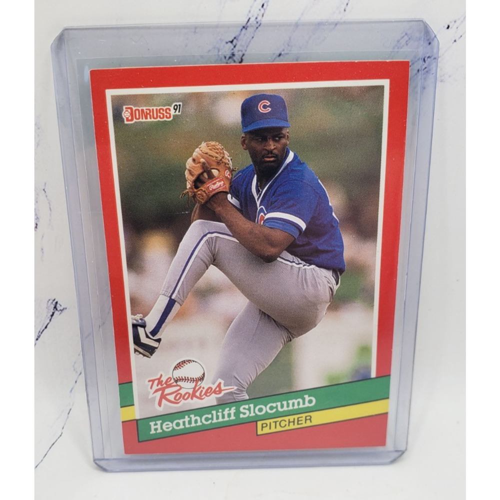 Heathcliff Slocumb [Rookie] 1991 Donruss The Rookies #25 Chicago Cubs